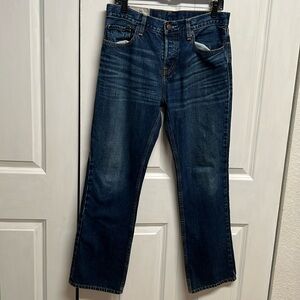 Hollister Dark Blue Denim 5 Pocket Boot Cut Jeans Size 32